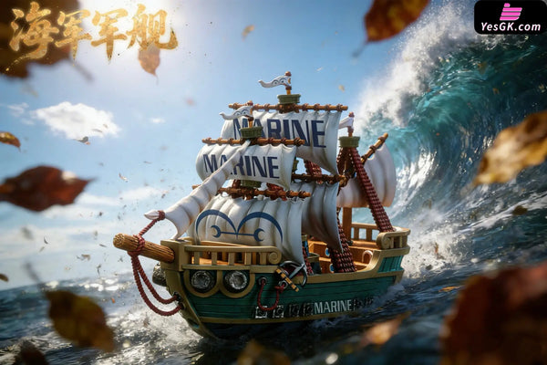 One Piece Crew Ships Series #37 Marine Warship No.2 Statue - M4 Studio