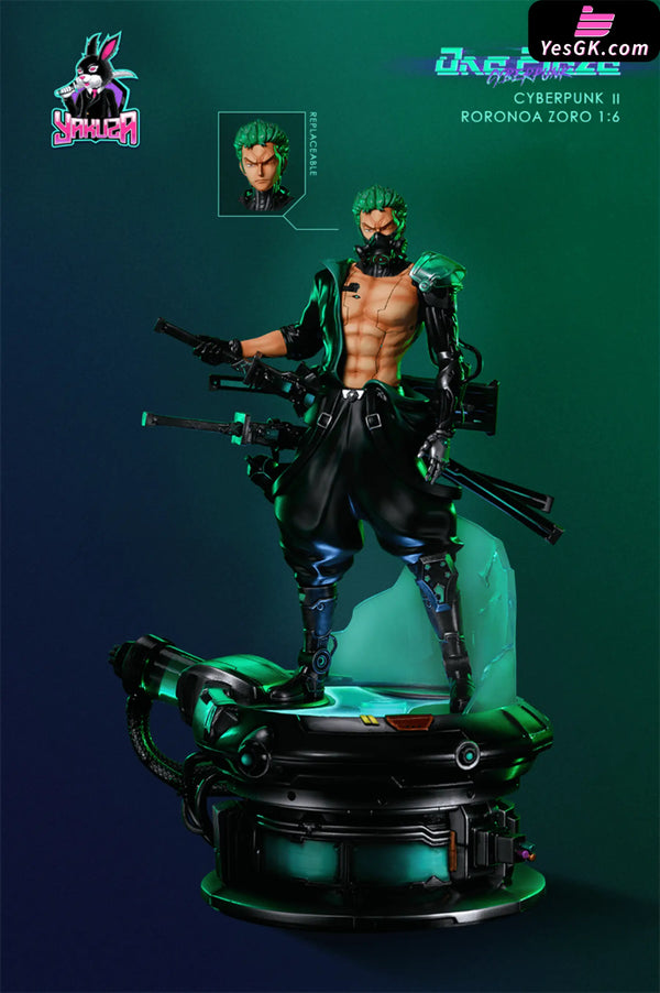 One Piece Cyberpunk Series Roronoa Zoro Resin Statue - Yakuza Studio [Pre-Order Closed]