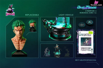 One Piece Cyberpunk Series Roronoa Zoro Resin Statue - Yakuza Studio [Pre-Order Closed]