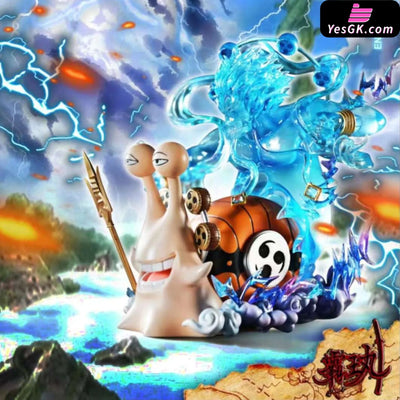 One Piece Den Den Mushi Enel & Zephyr Resin Statue - TOP Studio [In-Stock] Full Payment / Enel One Piece