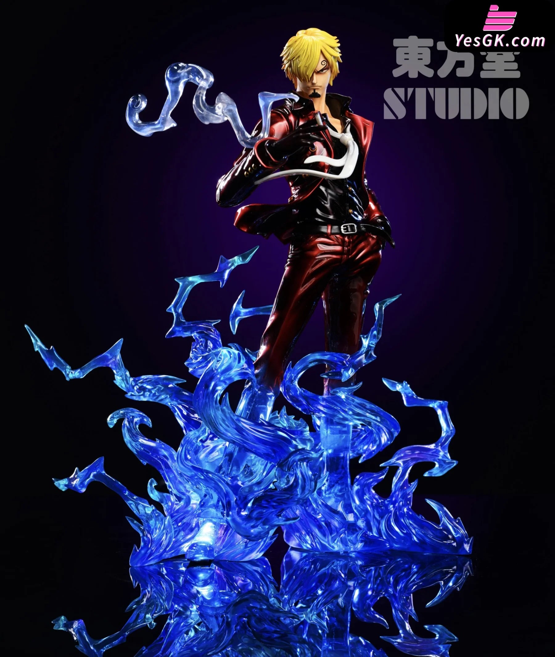 One Piece Diable Jambe Sanji Resin Statue - Dong Fang Shi Studio [Pre-Order] Deposit / Plated Color