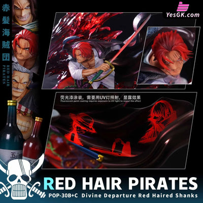 One Piece Divine Departure Shanks & Red Hair Pirates Members 3 Man Set POP GK Statue - JacksDo Studio [In-Stock] - Full
