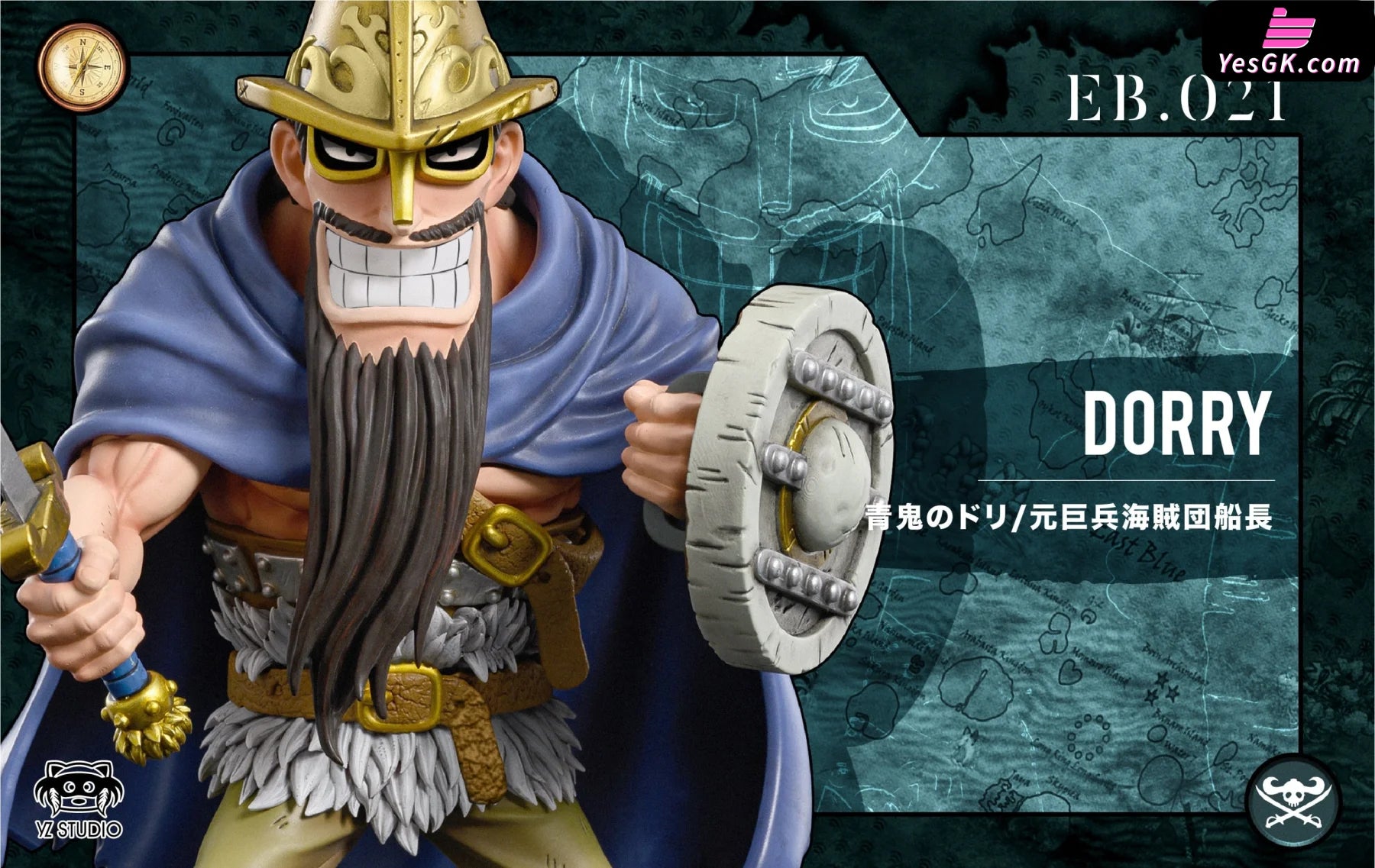 East Blue Saga 013 Don Krieg - ONE PIECE - YZ Studios [IN STOCK]