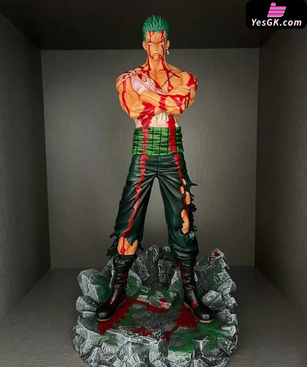 One Piece Famous Scene Series #1 Bloody Roronoa Zoro 2.0 Resin Statue - Lightning Studio [In-Stock] Full Payment One