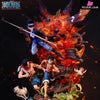 One Piece Fetters Monkey D. Luffy & Portgas Ace Sabo (Licensed) Statue - Soul Wing Studio