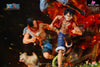 One Piece Fetters Monkey D. Luffy & Portgas Ace Sabo (Licensed) Statue - Soul Wing Studio