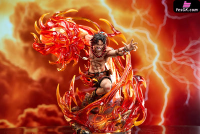 One Piece Fire Fist Portgas D. Ace GK Statue - Fast Studio [Pre-Order Closed] Deposit / Transparent lit version One