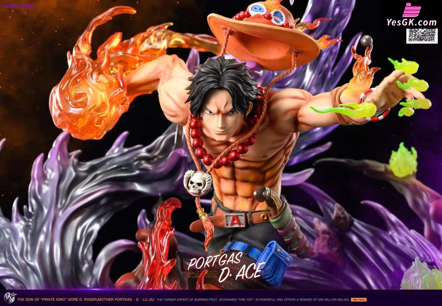 One Piece Fire Fist Portgas D. Ace Resin Statue - Pilot Studio [Pre-Order]