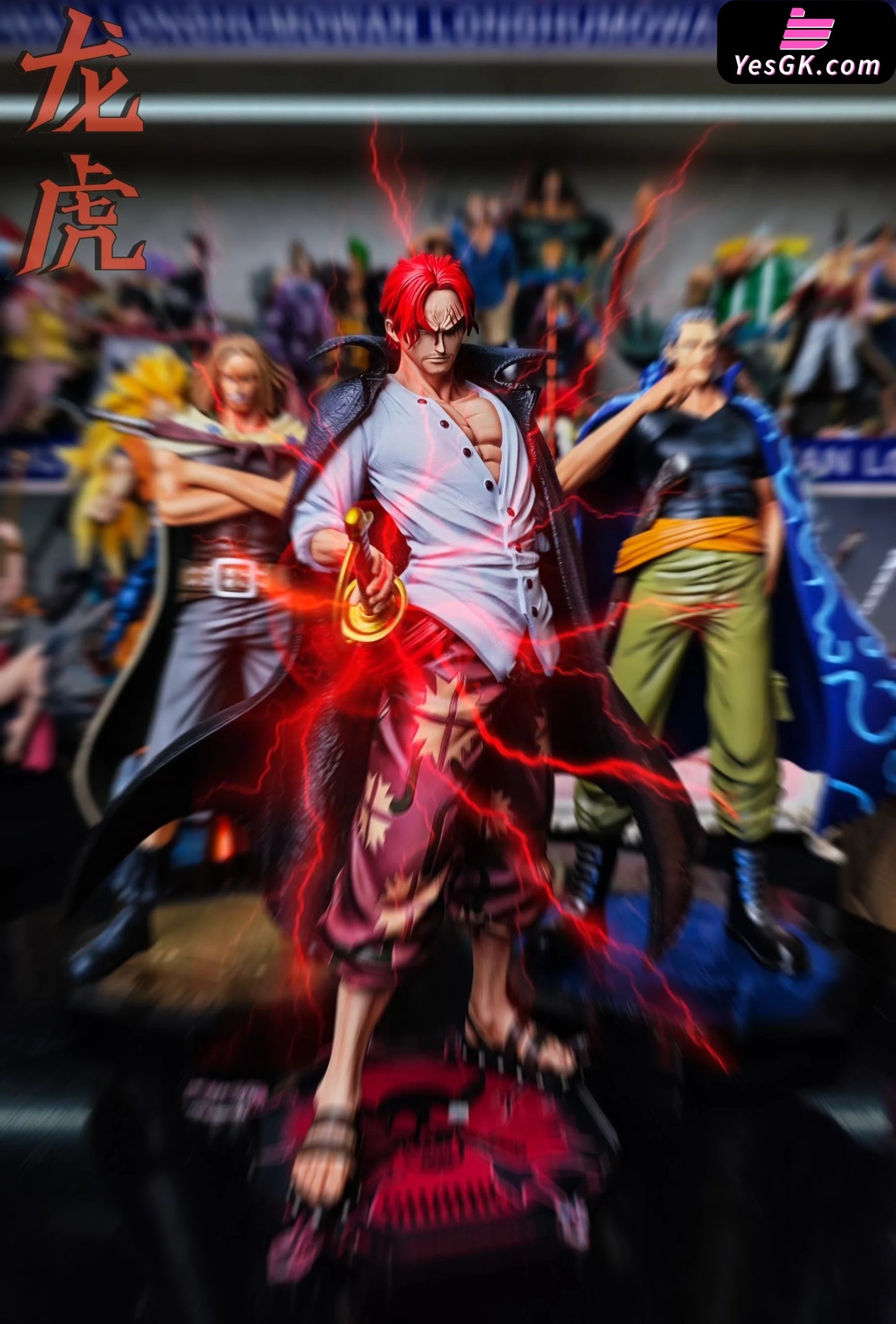 One Piece First Four Emperors Standing Red-Haired Shanks Statue - Longhu Studio [Pre-Order] Deposit