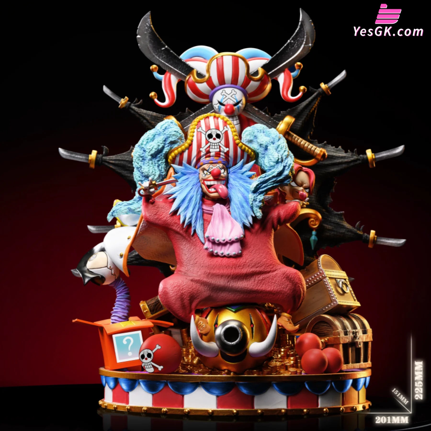 One Piece Five Emperors Of The Sea Clown Buggy Statue - G5 Studio [Pre-Order]