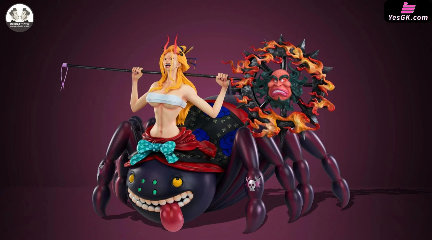 One Piece Flying Six Beast Transformation First Round Black Maria Resin Statue - Clone Studio