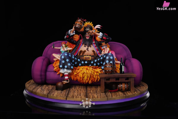 One Piece Four Emperors Seated Teach GK Statue - Tian Xie She Studio [In-Stock] - Full Payment - One Piece