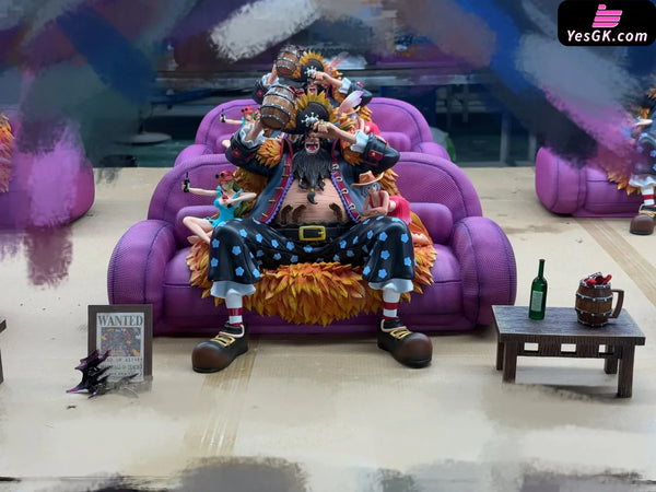 One Piece Four Emperors Seated Teach GK Statue - Tian Xie She Studio [In-Stock] - Full Payment - One Piece