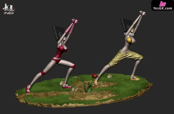 One Piece Franky Family Super Cube Sisters GK Statue - Long Hu Studio [Pre-Order] - One Piece
