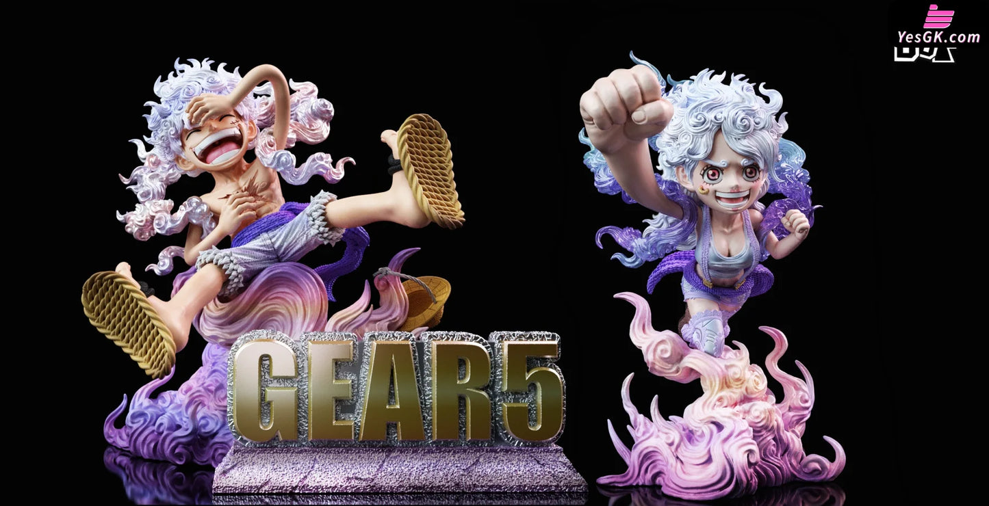 One Piece Freedom! Nika Luffy & First Appearance Gear 5 Statue - Bbf Studio [Pre-Order]