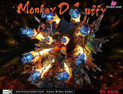One Piece Gear 3 Luffy GK Statue - More Fun Studio & Monkey D. Studio [Pre-Order] - One Piece