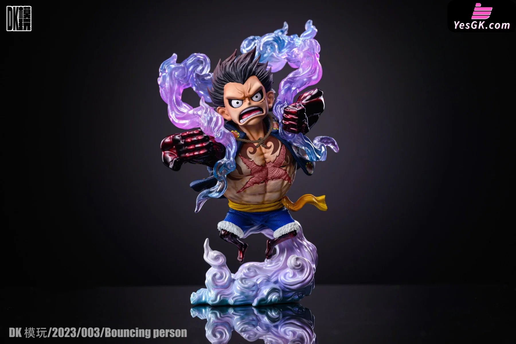 one piece figure luffy gear 4 One Piece Gear 4 Luffy-Bouncing Man Resin Statue