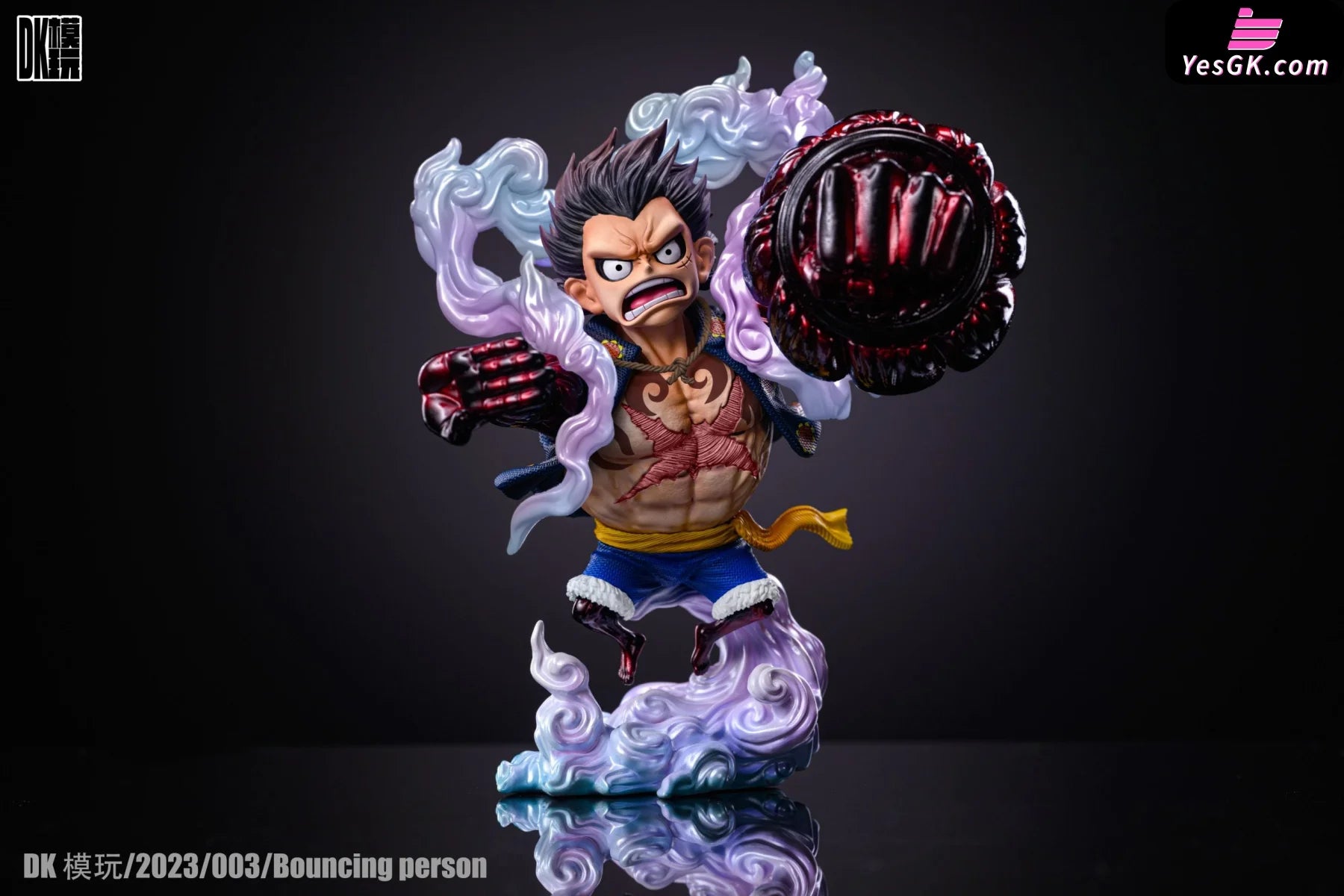 one piece figuren ruffy gear 4 One Piece Gear 4 Luffy-Bouncing Man Resin Statue