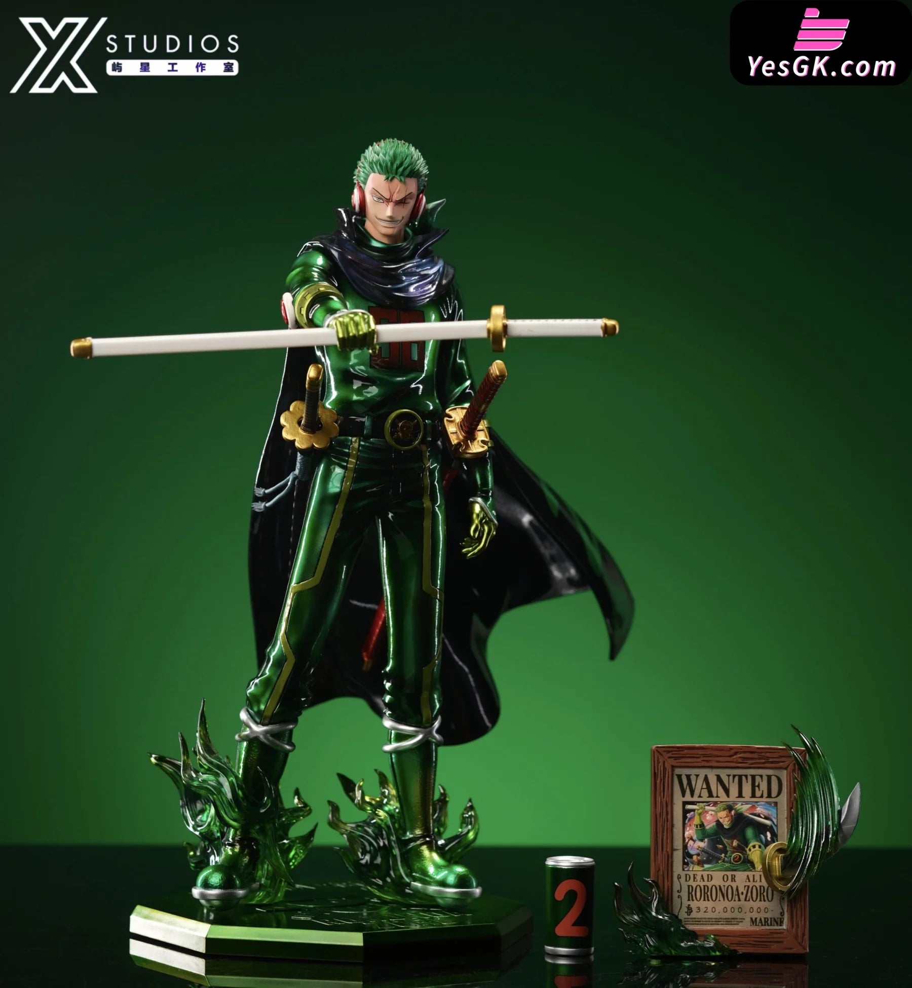 One Piece Germa 66 Roronoa Zoro 2.0 Resin Statue - YuXing Studio