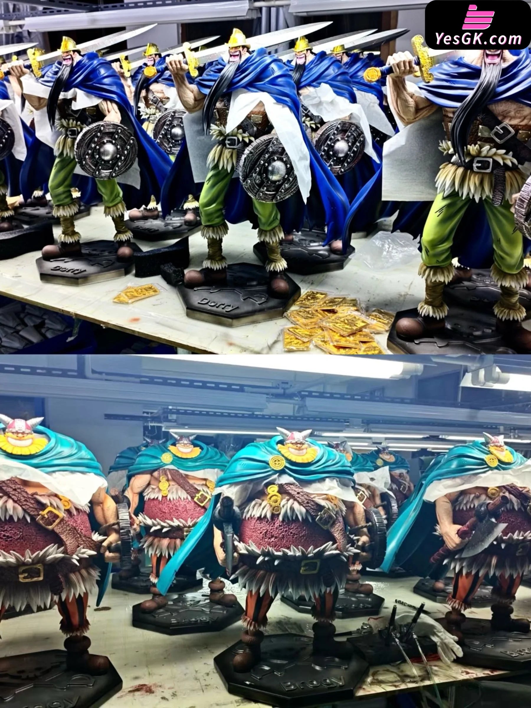 One Piece Giant Series Dorry & Brogy 2.0 GK Statue - Black Studio