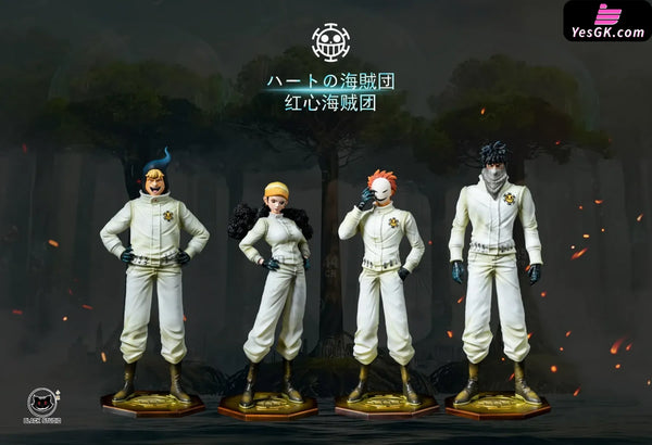 One Piece Heart Pirates Ikkaku & Hakugan & Clione & Uni POP GK Statue - Black Studio [In-Stock] - Full Payment - One