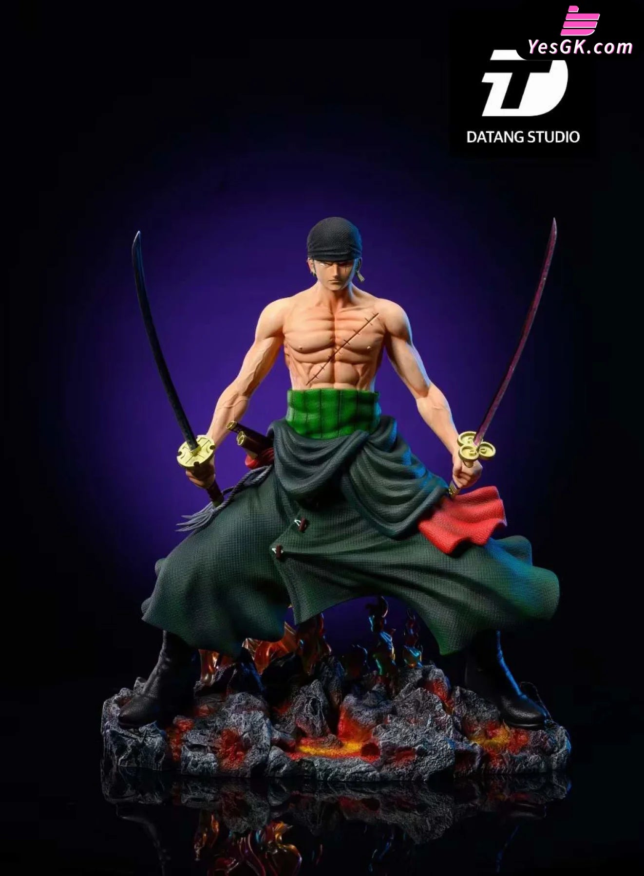 One Piece Figure Roronoa Zoro Blood Bath Anime Figure Statue