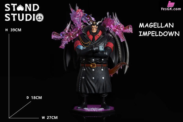 One Piece Impel Down Magellan GK Statue - Stand Studio [In-Stock] - Full Payment - One Piece
