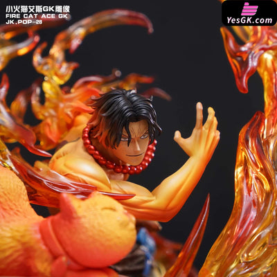 One Piece JK POP-28 Fire Cat Ace GK Cell Phone Holder - JacksDo Studio [In-Stock] - Full Payment - One Piece