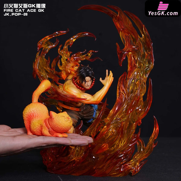 One Piece JK POP-28 Fire Cat Ace GK Cell Phone Holder - JacksDo Studio [In-Stock] - Full Payment - One Piece