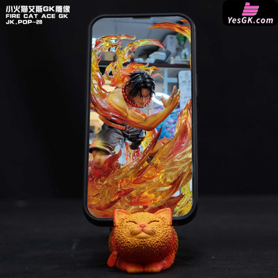 One Piece JK POP-28 Fire Cat Ace GK Cell Phone Holder - JacksDo Studio [In-Stock] - Full Payment - One Piece