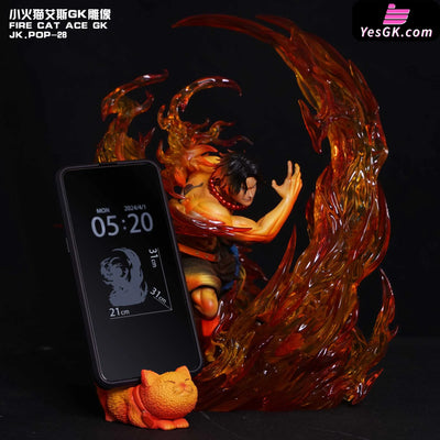 One Piece JK POP-28 Fire Cat Ace GK Cell Phone Holder - JacksDo Studio [In-Stock] - Full Payment - One Piece