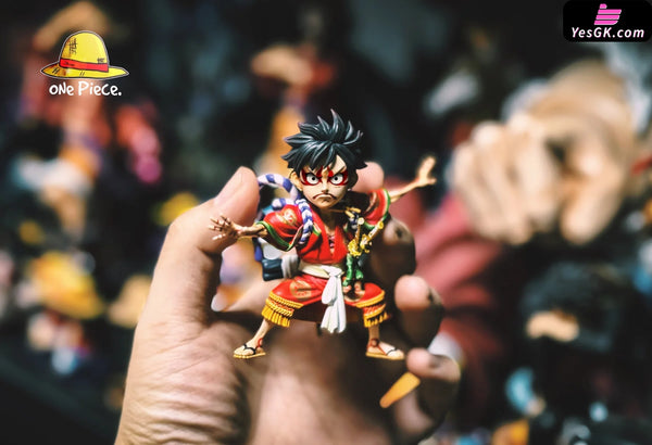 One Piece Kabuki Luffy WCF GK Statue - One Piece Studio [In-Stock] - Full Payment / Red / Blue Base Version - One Piece