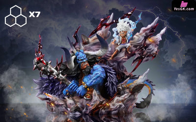One Piece Kaido Vs Nika Luffy Resin Statue - X7 Studio [Pre - Order] Deposit