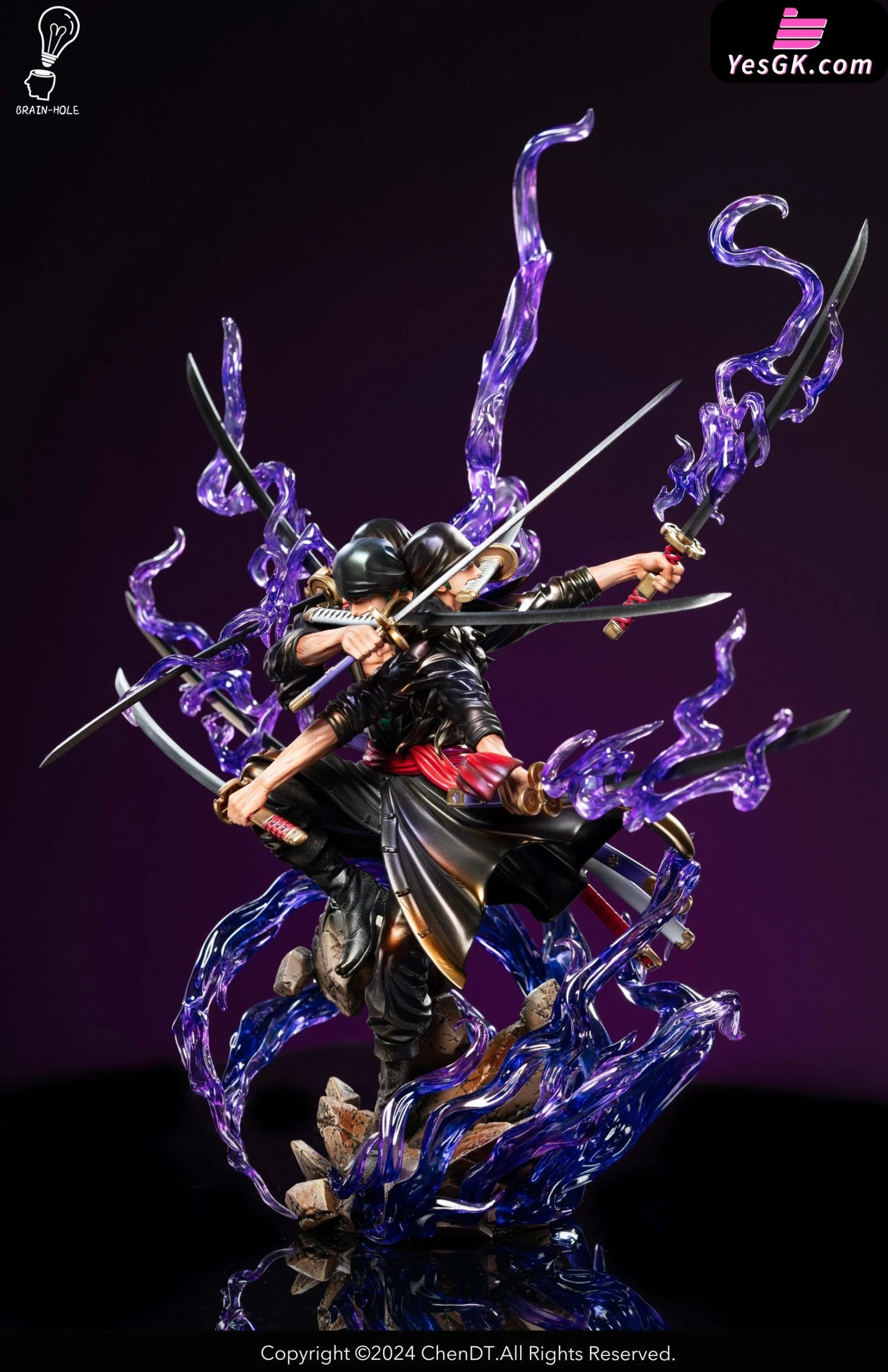 One Piece Kyutoryu Zoro Resin Statue - Brain Hole Studio [Pre-Order ...