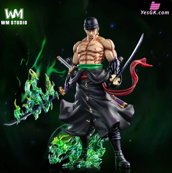 One Piece Light Sculpture Zoro Resin Statue - Wm Studio [Pre-Order] Deposit / B Black Clothes And