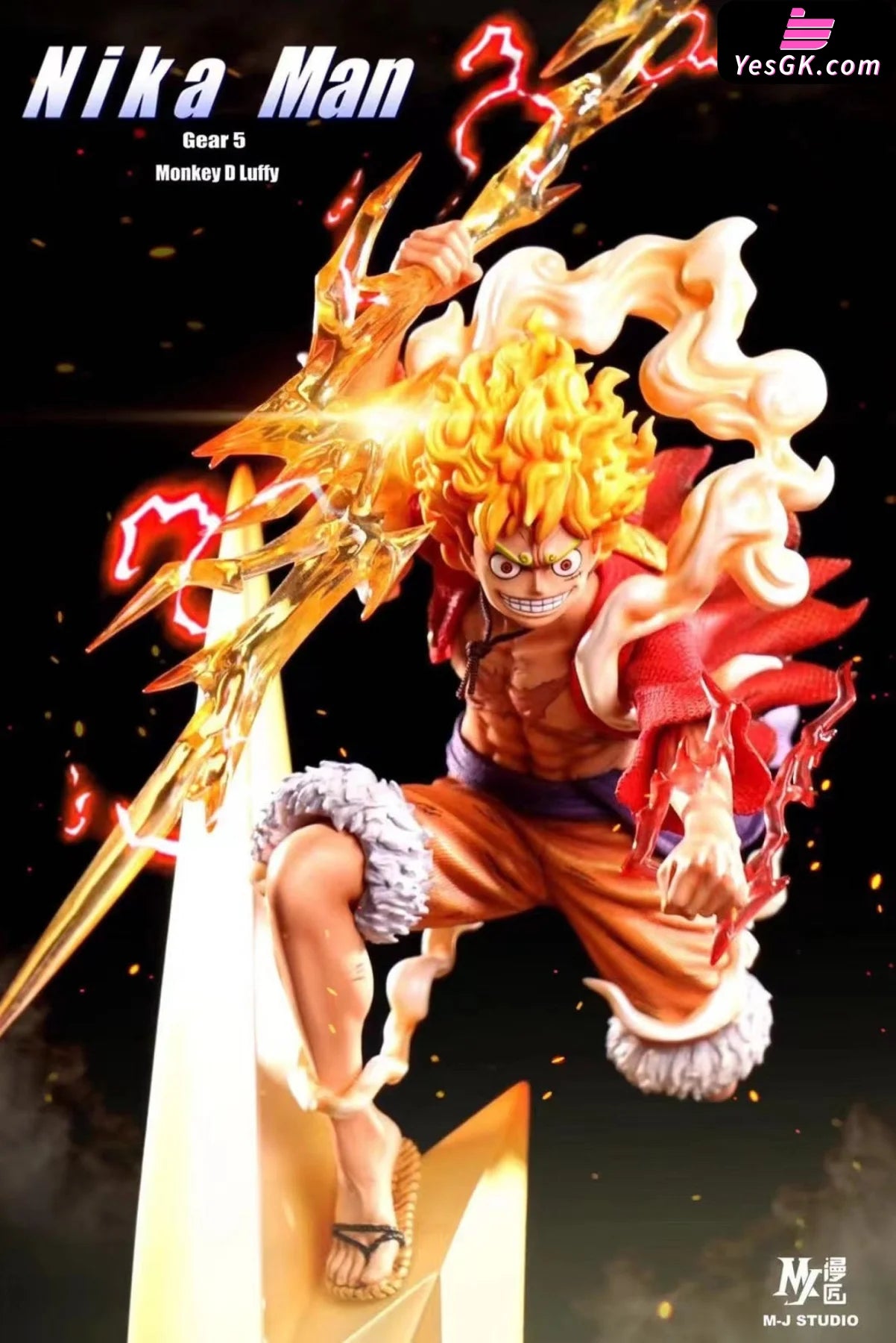One Piece Figure - Luffy Gear 5 with Lightning