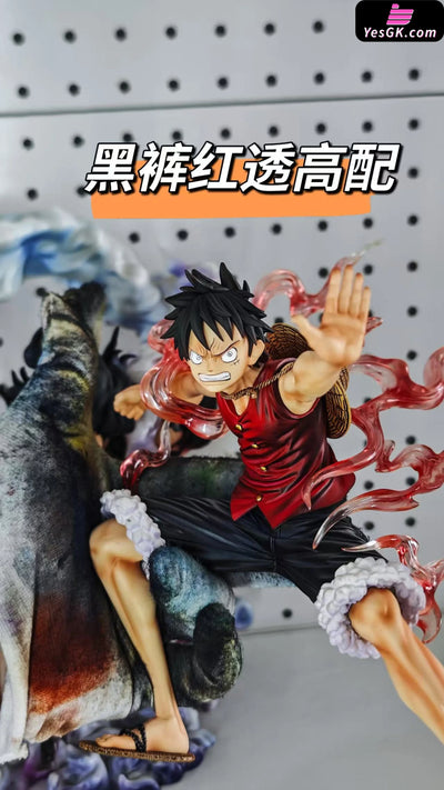 One Piece Luffy #2 GK Statue Man Zang Studio [Pre Order] Deposit / High7: Black pants Normal skin + transparent red One