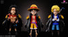 One Piece Luffy Ace Sabo Resin Statue - Dk Studio [Pre - Order] Deposit / Regular Version (Black)