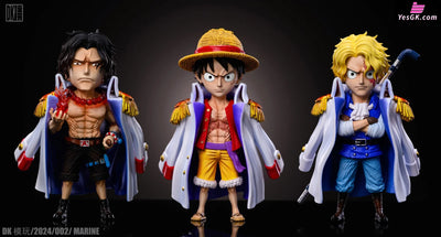 One Piece Luffy Ace Sabo Resin Statue - Dk Studio [Pre - Order] Deposit / Regular Version (White)