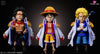 One Piece Luffy Ace Sabo Resin Statue - Dk Studio [Pre - Order] Deposit / Regular Version (White)