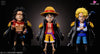 One Piece Luffy Ace Sabo Resin Statue - Dk Studio [Pre - Order] Deposit / Regular Version (Black)