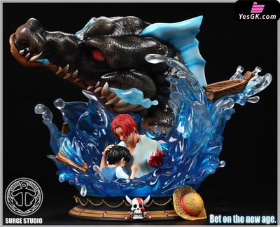 One Piece Luffy and Shanks Resin Statue - Surge Studio [In Stock] Full Payment One Piece