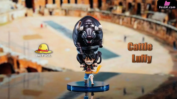One Piece Luffy Carrying the Bull WCF GK Statue - One Piece Studio [In-Stock] - Full Payment / Blue Base Version - One