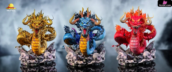 One Piece Luffy & Dragon GK Statue - One Piece Studio [In-Stock] - Full Payment / Gold Color / Platform Version - One