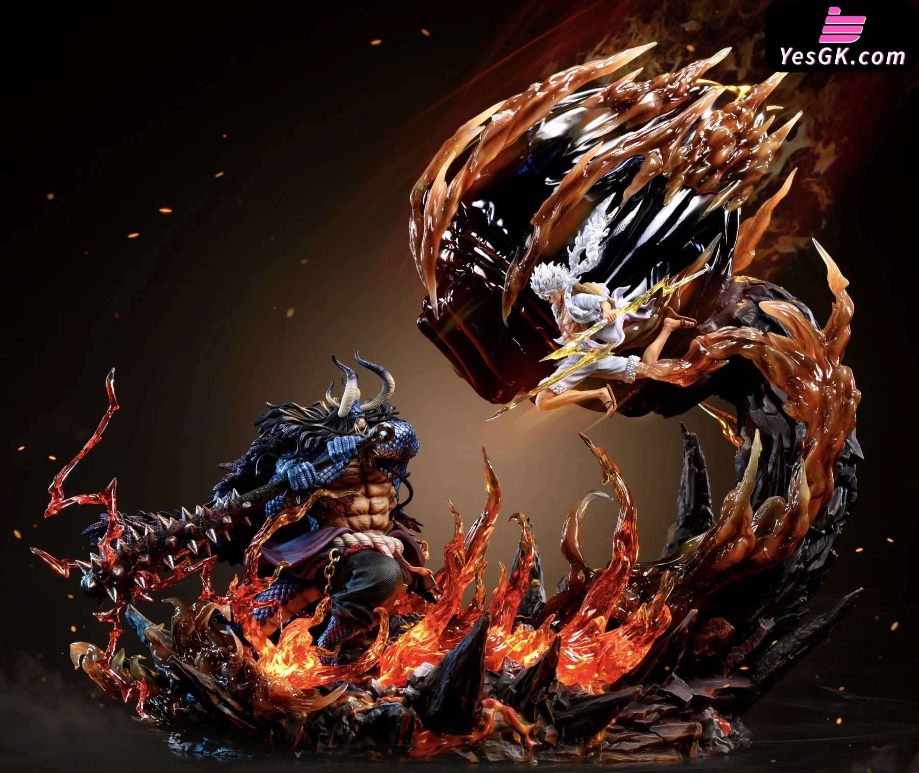 One Piece Luffy Vs Dragon Kaido Statue - Ventus Studio [Pre-Order] Deposit / Kaido(Fire Dragon) Vs