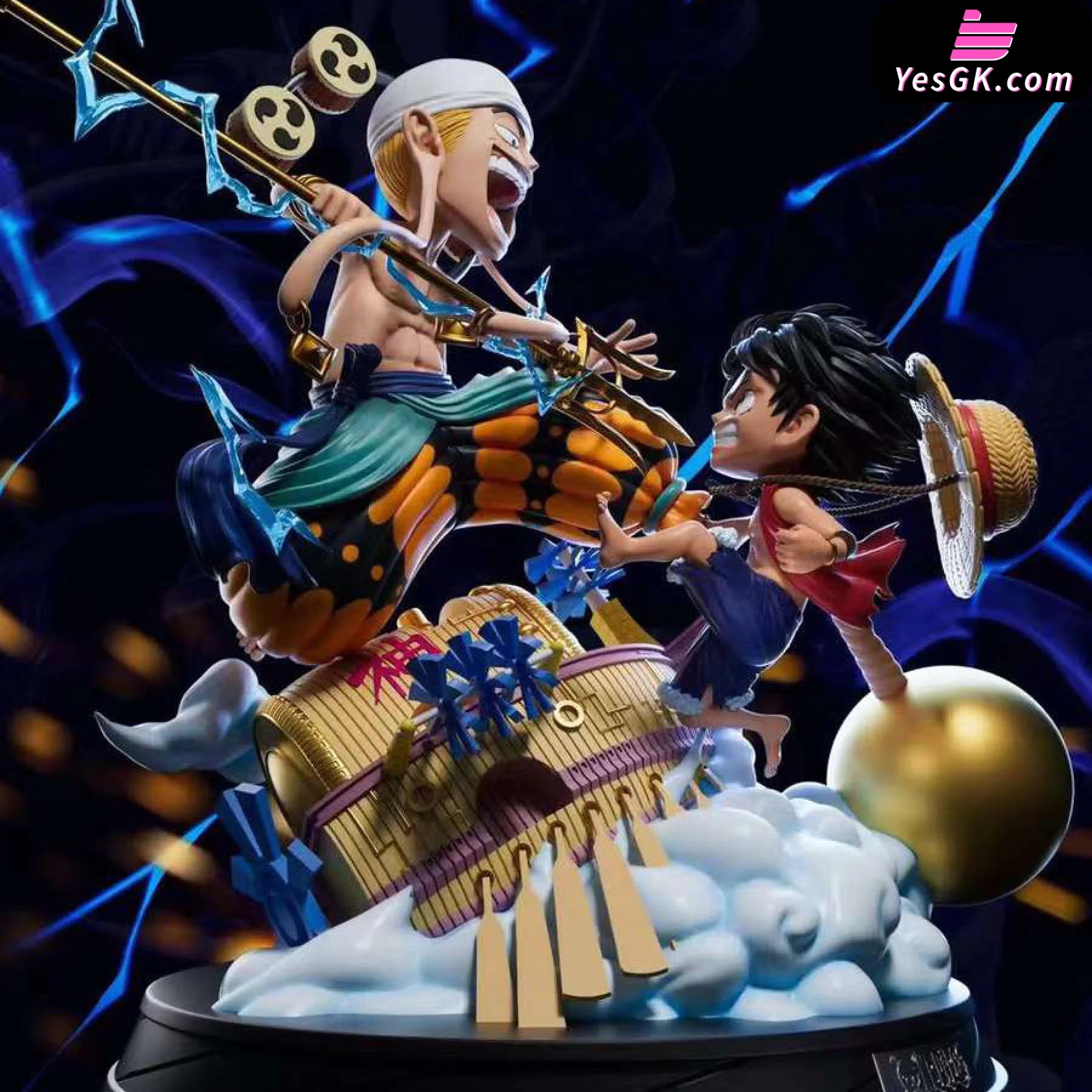 One Piece Luffy Vs Enel Statue - Super Fantasy Studio [Pre-Order]