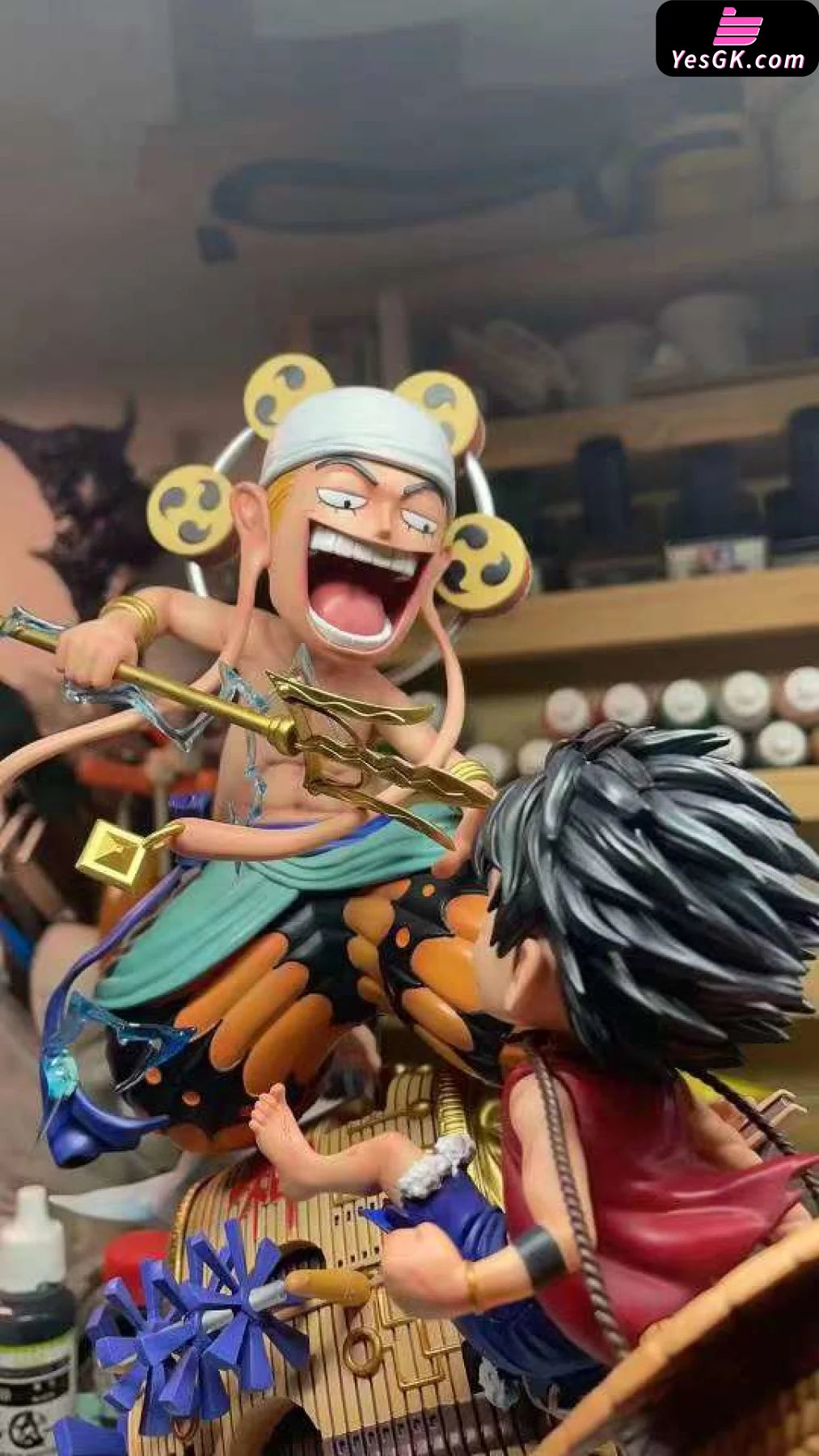 One Piece Luffy Vs Enel Statue - Super Fantasy Studio [Pre-Order]