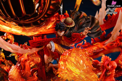 One Piece Luffy Vs Fire Dragon Gk Statue - Randian Studio [Pre-Order] Deposit / S Version Hellfire