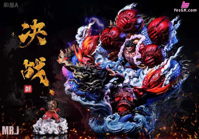 One Piece Luffy Vs Kaido Resin Statue - Mr.j Studio [In-Stock] Full Payment / Kimono Version Wcf