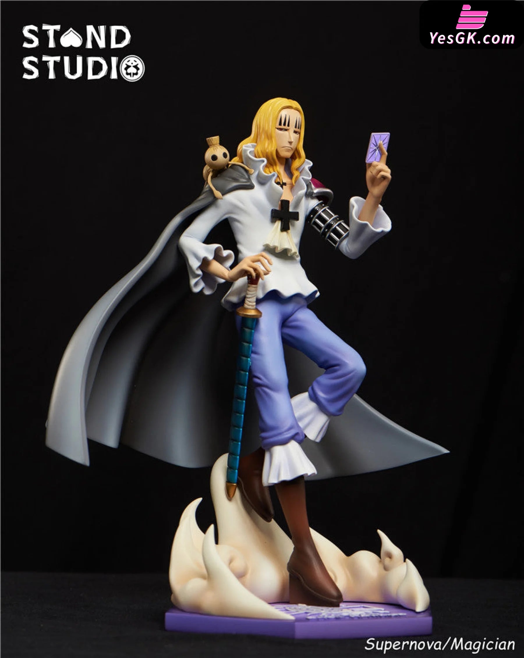 One Piece Magician Basil Hawkins Resin Statue Stand Studio Pre